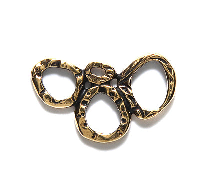 TC3213-AG: Intermix Link 3 Ring 15x25mm Ant GLD