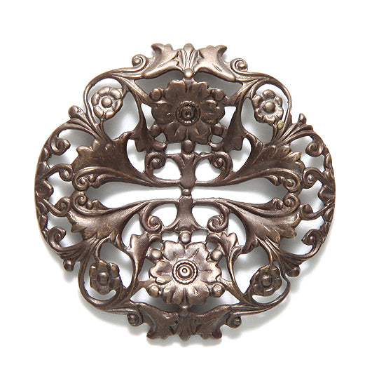 VJ3120: Vintaj Garden Trellis Filigree 40mm