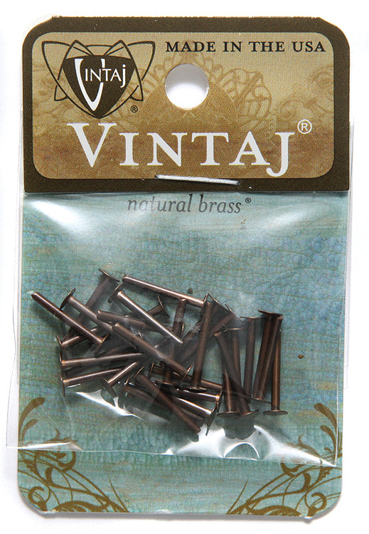 VJ111: Vintaj Nail Head Rivet 1/2" 40PC