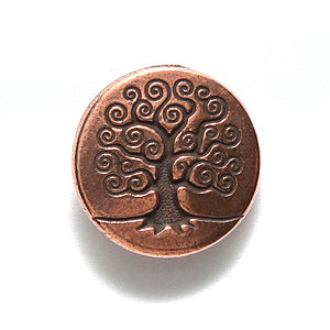 TC6562-AC: Button Tree Of Life 15mm Ant CPPR