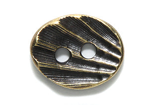 TC6560-AB: Button Oval Shell 14x17m Ant Brass