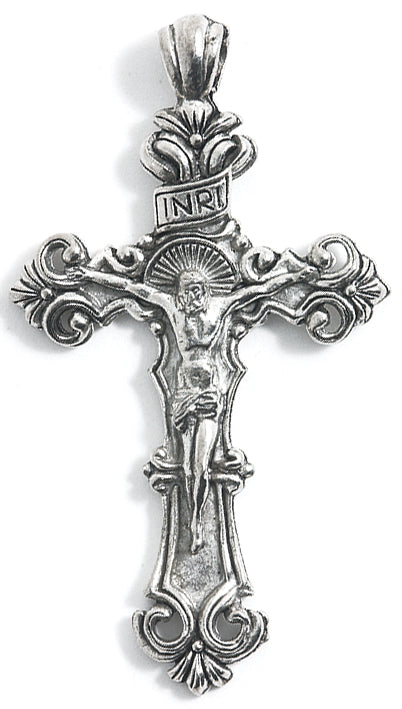 PW5009-S: Crucifix Silver 35x60mm-1PC