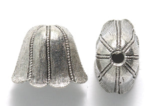 PW5340-S: Bead Cap Squashed Ant Pewter 10x14mm 1PC