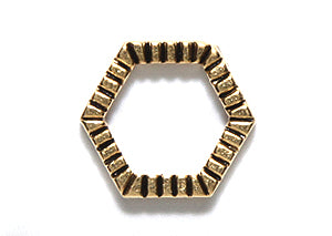 PW6522-AG: Hexagon Connector 13mm Ant Gold-1PC