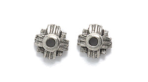 PW3497-S: Bead Cap Ant Pewter 6mm 1PC