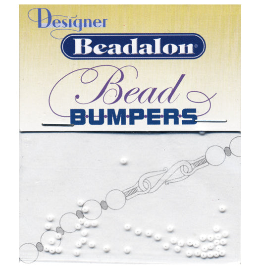 MS33-W: Bead Bumpers White 50 Piece/bag 1 Package