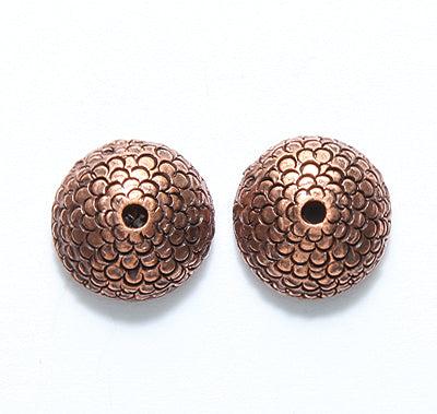 PW6336-AC: Bead Cap Acorn Ant Copper 10mm ID-1PC