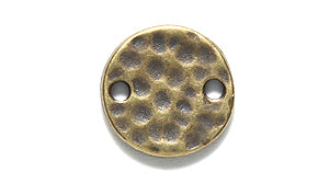 TC3080-AB: Link Hammered Disc 11mm Ant Brass