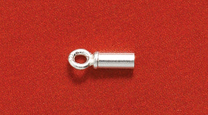 SS348-S: Endcap Tube Ring Sterling 1.5mm ID 4PPK