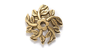 PW3562-AG: Bead Cap Tree Top Design Ant Gold 12mm-1PC