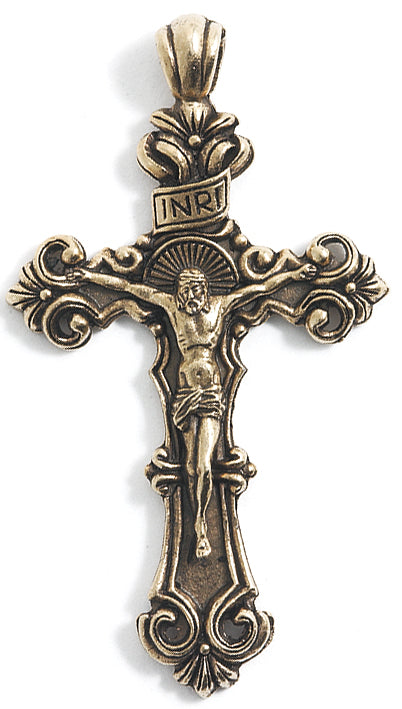 PW5009-AG: Crucifix Ant Gold 35x60mm-1PC