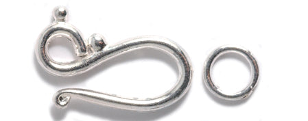 PW3815-S: Clasp 21mm Hook/8mm Eye Silver 1SE