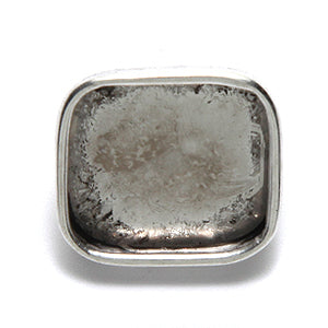 ND3001-AS: Nunn Button Square 18mm 15.7mm ID ANT SIL-1EA