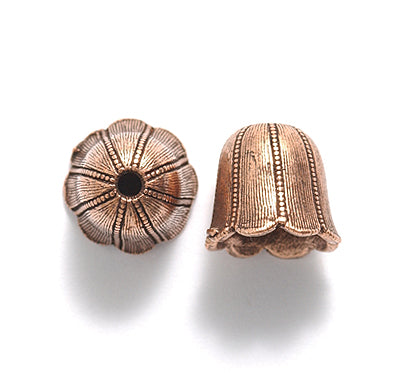 PW5303-AC: Bead Cap Ant Copper 10x12mm-1PC