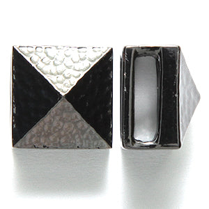 FI2625-GM: Slider Spike Hammered 2 Piece Gunmetal - 1 Piece