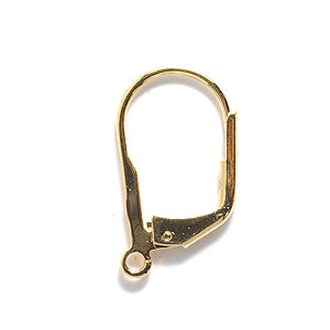 FI43-G: Earring Lever Back Gold-12PR