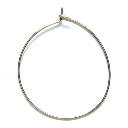 FI5010-AS: Earring Hoop 30mm ANT SPL 3PR