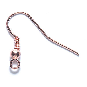 FI54-EC: Earwire French Style Rose Gold 36PR