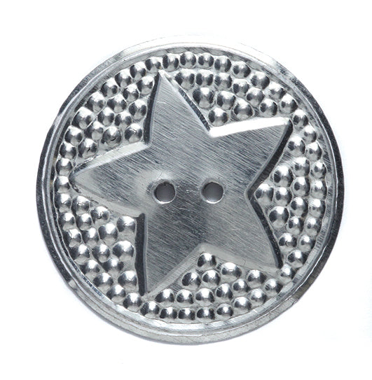 FI350-S: Concho With Star Design 2 Hole 1.5in - 10 Pieces