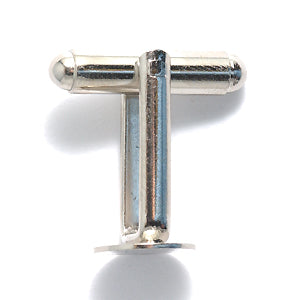 FI360-S: Cufflink Pair 3/8 Inch Pad SIL 2PR