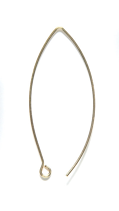 FI5011-AB: Earwire V Shape 14x44mm ANT Brass-3PR