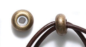 BR2001-AB: Stopper Bead/clasp 4mm ID