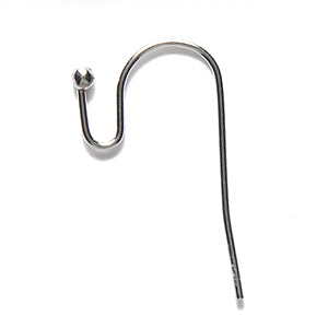 FI45-SN: Ear Wire Shepherds Ball Stainless 20ga-24PR