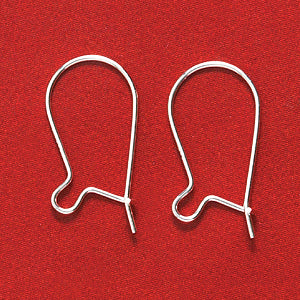 FI50-SS: Ear Wire Kidney Sterling Silver - 20 Pairs