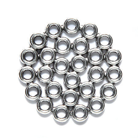 ME4261-S: Metal Link Multi Circle Silver 30mm-1PC