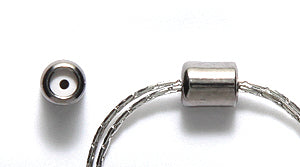 BR2002-GM: Stopper/clasp 4x5 GNMTL Fits 2x.7mm-1EA