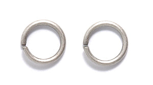 FI208-AS: Jump Ring ANT Silver 8mm 18GA 53PC/7GM