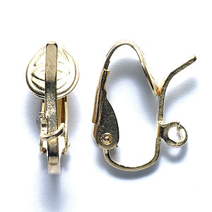 FI35-G: Earring Clip-On Pierced Look GLD PLT 6PR