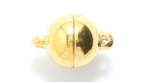 FI146-1G: Clasp Magnetic Ball 10mm Gold 1SE