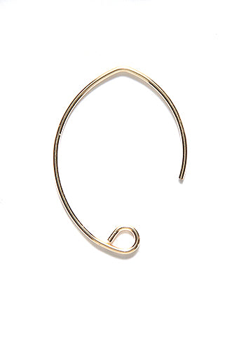 GF6457: Earwire 24mm V Shape .76mm Wire GoldFill