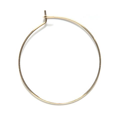 FI5010-G: Earring Hoop 30mm Gold 3PR