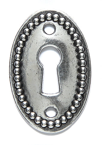 ME4305-S: Metal Link Key Hole Silver 24x37mm-1PC