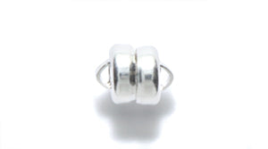 FI147-ST: Magnetic Clasp Silver Plating 6x8mm - 1 Set