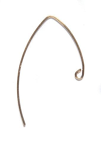 GF6455: Earwire 44mm V Shape .71mm Wire GoldFill