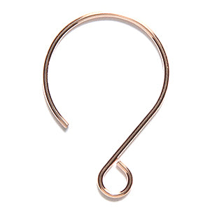 GF6611-RG: Balloon Earwire .81x17x24mm Rose Gold Fil