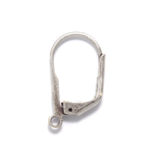 FI43-AS: Earring Lever Back ANT Silver-12PR