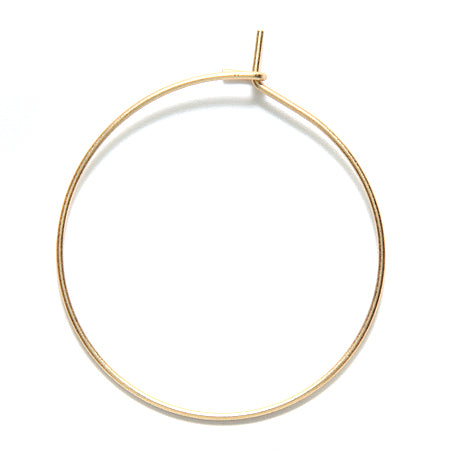 FI5010-HG: Earring Hoop 30mm SHG 3PR