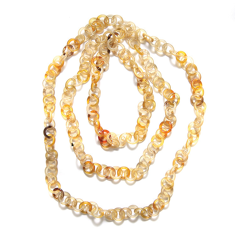 HR2000-10: Horn Chain 10mm Link Necklace 42inch - 1 Each