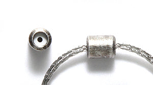 BR2002-AS: Stopper/clasp 4x5 ANT SPL Fits 2 Strand .7mm-1EA