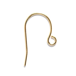 FI44-G: Ear Wire Shepherds Hook Gold 21GA 36PR