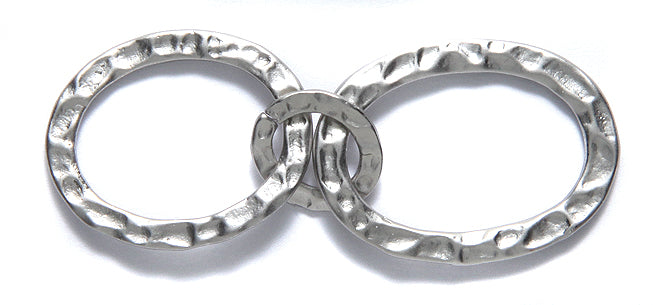 FI1820-SR: LNK 3 Ring 20, 10 & 19mm Satin Rhodium-1PC