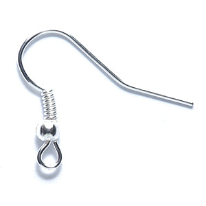 FI54-EST: Earwire French Bright Silver 36PR