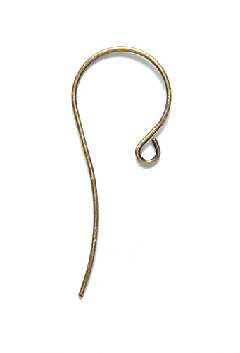 FI5008-AB: Earwire 13x33mm ANT Brass - 2PR