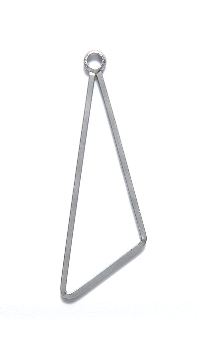 FI1841-SR: Triangle Wire 44mm Satin Rhodium-1PC