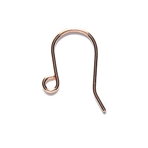 FI44-RG: Earwire Shepherd Hook Rose Gold PLT-6PR