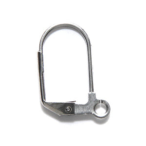 FI43-SN: Earring Lever Back Stainless Steel-24PR